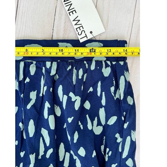 NWT Nine West Skirt - Size S, Blue and Mint Colors Knee Lenght - Picture 8 of 9